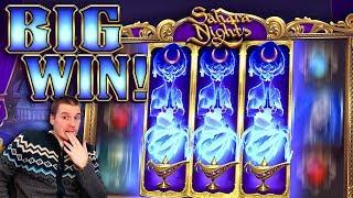 BIG WIN on Sahara Nights Slot - £6 Bet!