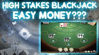 A Risky Blackjack Strategy (High Stakes Blackjack)   Easy Money!