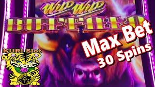 SLOT MAX BET 30 SPINS ! ! MAX 30 Season 2 #7WILD WILD BUFFALO Slot (Aristocrat)MAX BET栗スロ
