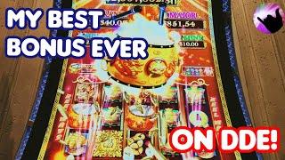 My Best Bonus Ever on Dancing Drums Explosion!  Gold Drums at Max Bet!