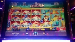 Konami Electrifying Riches Slot Machine Bonus Line Hit - Wilds Copied