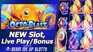 Octo-Blast Slot - New Slot, Live Play, Line Hits and Free Spins Bonuses