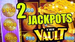 JACKPOT ON MAX BET IN LAS VEGAS!  High Limit The Vault Slot Machine Handpays!
