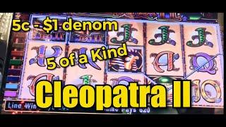 Cleopatra II - 5c to $1 denom - search for "The" Bonus