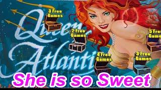 OLD GAME IS BETTER & SHE IS SO SWEETQUEEN OF ATLANTIS Slot (Aristocrat) $4.50 Bet $235 Free Play