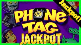 I WON A JACKPOT HAND PAY On Phone Tag Slot Machine Using THIS Betting Method!