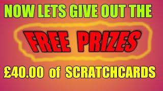 BIG SCRATCHCARD GIVE AWAY .  ITS TIME. FOR THE...£40.00 Worth SCRATCHCARDS  To Give Away