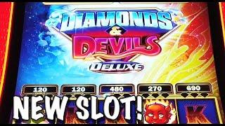 NEW SLOT:  Diamonds and Devils Deluxe   BIG WINS high limit