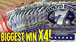 NEW TICKET LUCK CONTINUES!  **$250/TICKETS** 10X Diamond 7s + 5X Ruby 7s  TEXAS LOTTERY