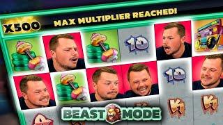 Max Multiplier with 5 SPINS on Beast Mode!
