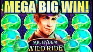 MEGA BIG WIN!! BOTTLES & MOONS! MR. HYDE’S WILD RIDE  Slot Machine Bonus (WMS) [REPOST]