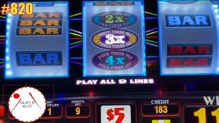 High Limit Max Bet $45 2x3x4x5  Super Times Pay Slot Machine 3 Reels 赤富士スロット 無料プレイ$1,355.00