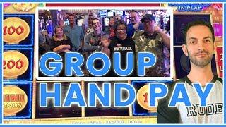 $6,500 IN HIGH LIMIT Group SLOT PULL Slot Machine Pokies w Brian Christopher #ad