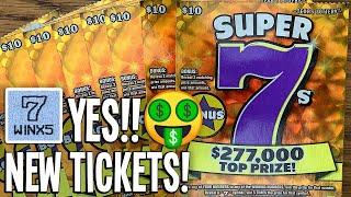 10X NEW $10 Super 7s!  SUPER WIN! $100/TICKETS!  Texas Lottery Scratch Offs