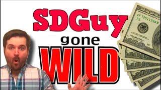SDGuy GONE WILD! Slot Machine Bonus Big Wins With SDGuy... SDGuy Strips For Good Luck At the Casino!