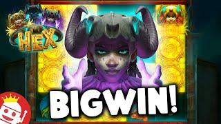 HEX SLOT WORKS ITS MAGIC!  FIRST BIG WIN!