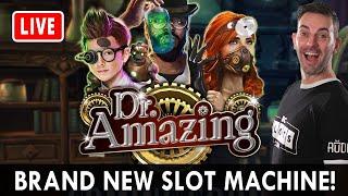 ️ NEW GAME!! Dr.Amazing has arrived  PlayLuckyLand Social Casino    #AD