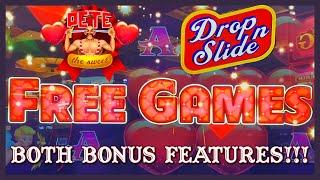 Pete The Sweet Penny Pier HIGH LIMIT BOTH BONUS FEATURES ️Drop N Slide Bonus Round Slot Machine