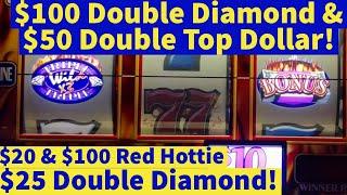 Old School Slots Presents $100 Spins Double Diamond $50 Spins Top Dollar $100 & $20 Spin Red Hottie