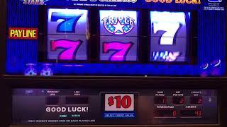 Triple Stars Slot Machine - High Limit - $20/spin - Jackpot Handpay