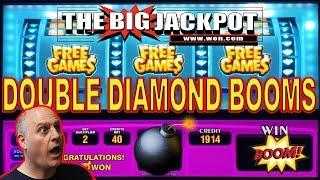 DOUBLE WIN$ on DOUBLE DIAMOND FREE GAMES + LINE HIT!  | The Big Jackpot