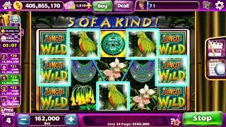 JUNGLE WILD Video Slot Casino Game with a FREE SPIN BONUS