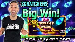 Playluckyland LIVE PREMIERE with SCRATCHERS  Social Casino Slots