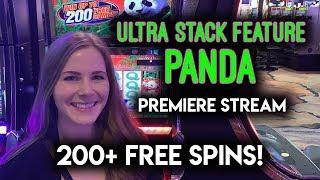 WOW!! FULL Screen of BONUS Symbols!! Ultra Stack Feature Panda Slot Machine!