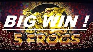 5 Frogs Slot machine$2.00 Bet / BONUS BIG WIN (10 Free games)Five Frogs Slot