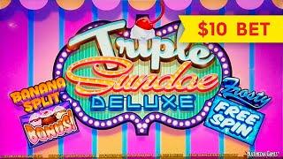 Triple Sundae Deluxe Slot - GREAT SESSION, ALL FEATURES!