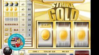 STRIKE GOLD Slot Machine GAMEPLAY  RIVAL GAMING   PLAYSLOTS4REALMONEY