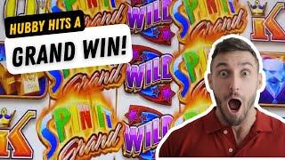 Hubby Hits a HUGE WIN on SPIN IT GRAND Slot Machine | Living the Slot Life