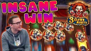 INSANE WIN on 3 Clown Monty Slot - £2 Bet