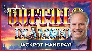 JACKPOT HANDPAY! Buffalo Diamond Slot - HIGH LIMIT ACTION!