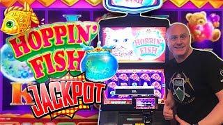 Hoppin' Fish Handpay! 10 Free Games BONU$! | The Big Jackpot