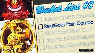 My Slot Bucket List, Ep. #8 - The Red Grand Train and Gold Train Combo in Cash Express Luxury Line