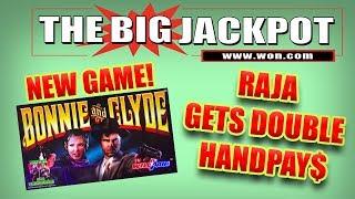 NEW GAME BONNIE & CLYDE PAY$ OUT TWICE  BONUS MASSAGE PARTY | The Big Jackpot