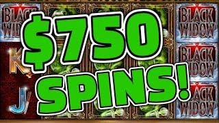 PURE MADNESS!  MASSIVE $750 SPINS IN VEGAS!