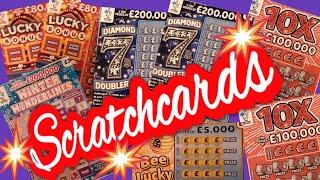 Scratchcards..10X.Cash.Winter Wonderlines..Diamond 7s..Lucky Bonus.Bee Lucky