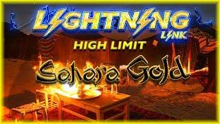 HANDPAY JACKPOT  High Limit Lightning Link  Sahara Gold  The Slot Cats