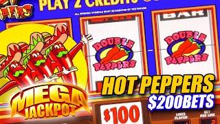 $20,000 PLUS IN HIGH LIMIT JACKPOTS  HOT PEPPERS SLOT MACHINE  A CLASSIC SLOT MACHINE WIN!