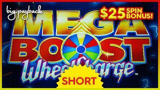 $25/SPIN WHEEL BONUS! Mega Boost Wheel Charge Slot! #Shorts