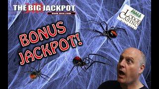 Bonus Jackpot On The Black Widow Slot Machine!  Bonus Dance at the end | The Big Jackpot