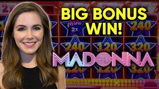 OMG I FILLED THE SCREEN! BIG BONUS WIN! Madonna Slot Machine!