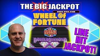 $50 / SPIN  DOUBLE DIAMOND WHEEL of FORTUNE LINE HIT JACKPOT!  | The Big Jackpot