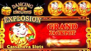 MASSIVE GRAND JACKPOT on Dancing Drums EXPLOSION! THIS GAME WAS ON FIRE!!