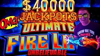 $40,000 Handpay Jackpots On Ultimate Fire Link Slots -  FANTASTIC JACKPOTS COMPILATION