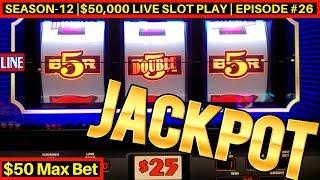 High Limit 3 Reel Slot Machine Handay Jackpot -$50 Max Be Double Gold Slot | Season-12 | Episode #26