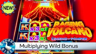 New️Raging Volcano Legend of Pompeii Slot Machine Bonus