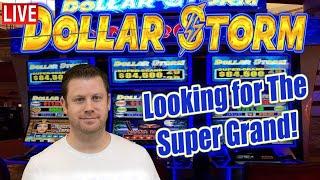 $6,800 Live Dollar Storm Slots - Looking for The Super Grand Jackpot!